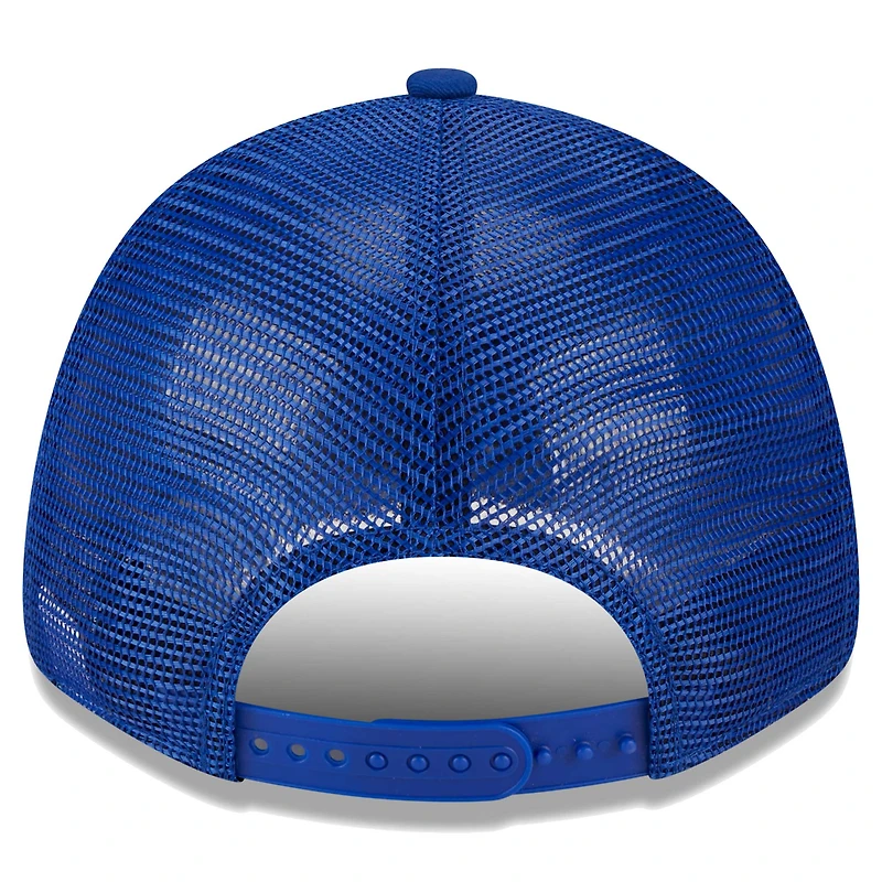 Casquette réglable surdimensionnée 9FORTY avec patch Royal Golden State Warriors New Era pour hommes