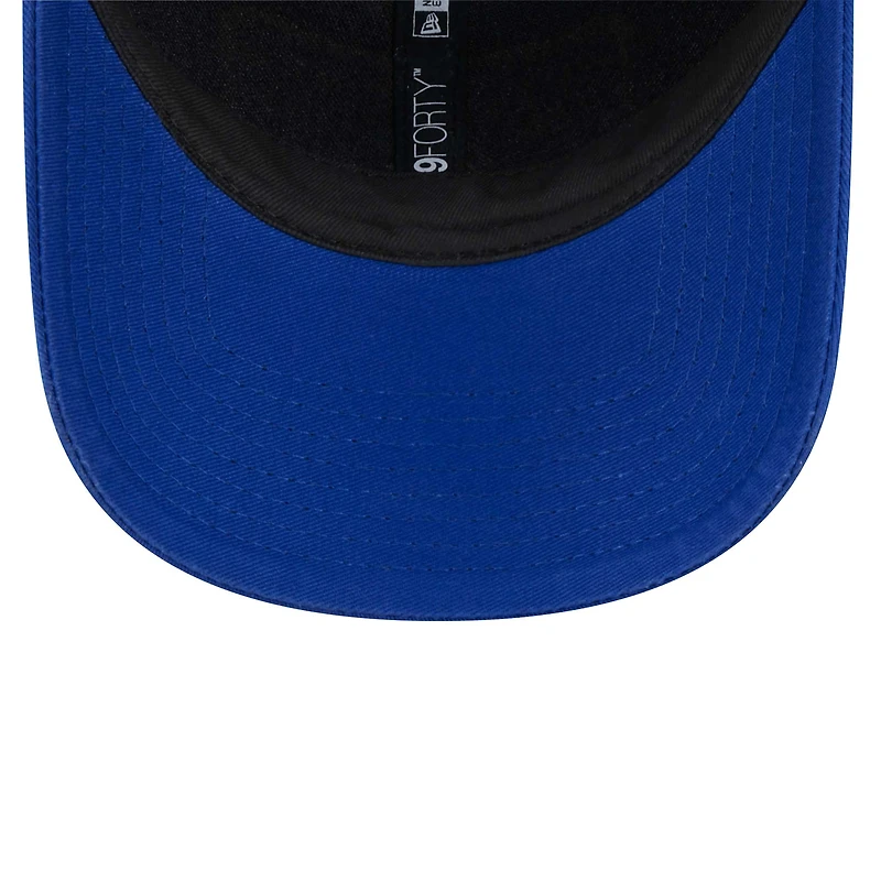 Casquette réglable surdimensionnée 9FORTY avec patch Royal Golden State Warriors New Era pour hommes
