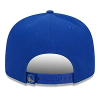 Men's New Era Royal Golden State Warriors Side Logo 9FIFTY Snapback Hat