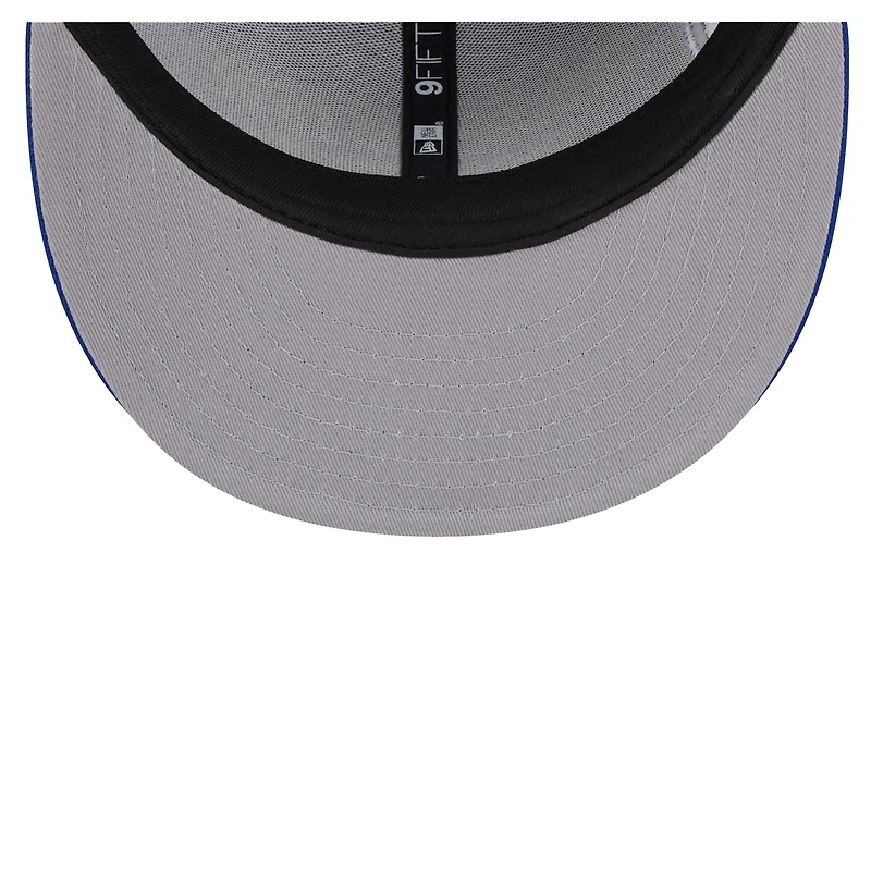 Men's New Era Royal Golden State Warriors Side Logo 9FIFTY Snapback Hat