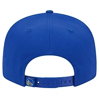 Men's New Era Royal Golden State Warriors Sport Night Team Shadow 9FIFTY Snapback Hat