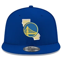 Casquette Snapback 9FIFTY Royal Golden State Warriors de New Era pour homme