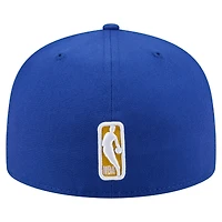 Casquette ajustée New Era Royal Golden State Warriors Stitch 59FIFTY pour homme