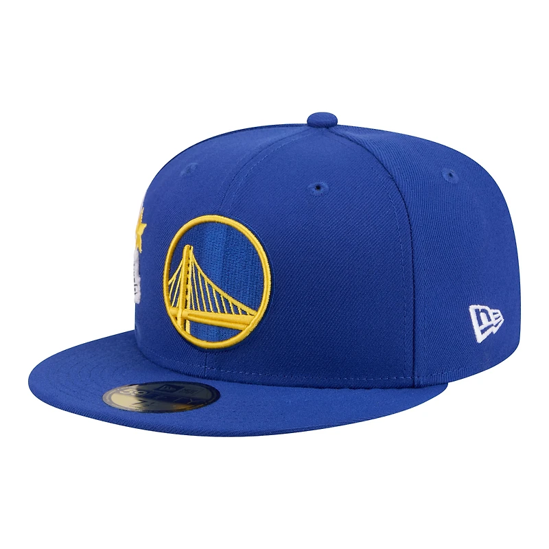 Men's New Era  Royal Golden State Warriors Team Collage 59FIFTY Fitted Hat