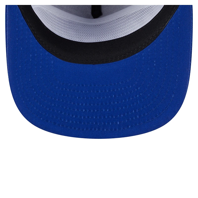 Casquette snapback de golfeur New Era Royal Golden State Warriors pour homme