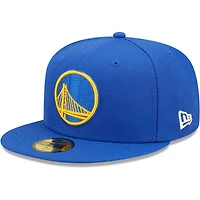 Men's New Era Royal Golden State Warriors The 3X NBA Finals Champions Pop Sweat 59FIFTY - Fitted Hat