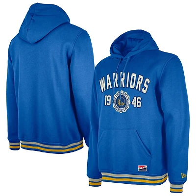 Sweat à capuche rétro Golden State Warriors Royal New Era pour homme