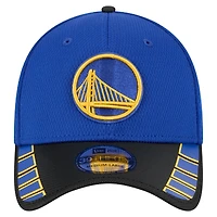 Casquette New Era Royal Golden State Warriors Visor Hit 39THIRTY Flex pour homme