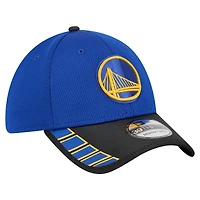 Casquette New Era Royal Golden State Warriors Visor Hit 39THIRTY Flex pour homme