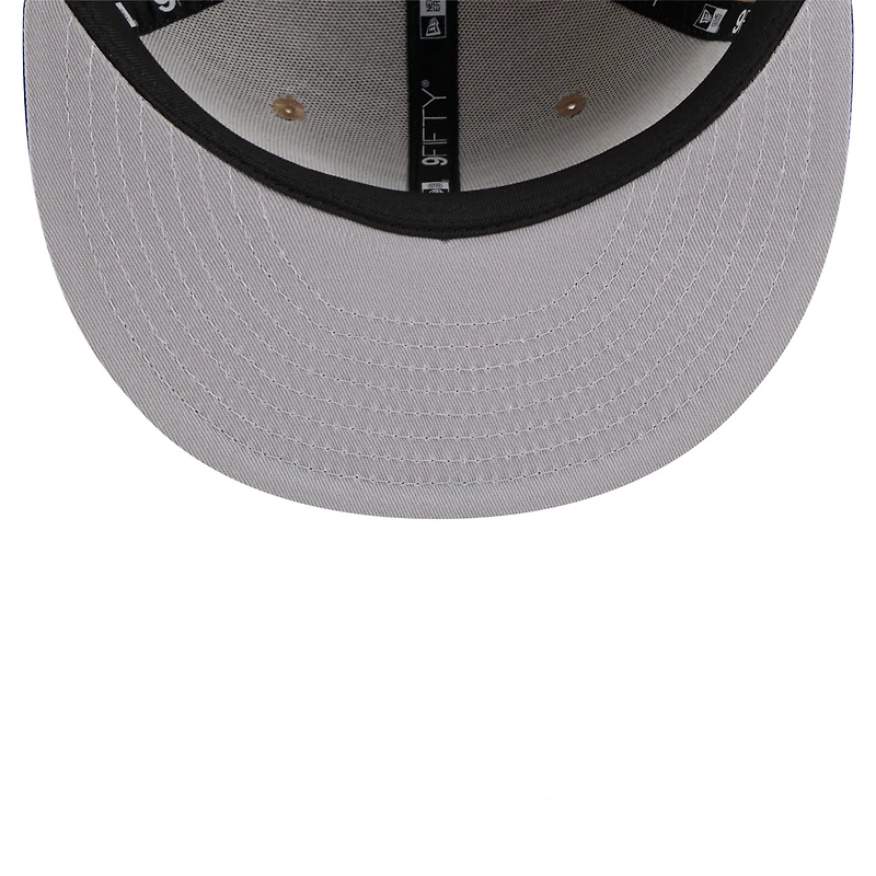 Men's New Era Tan/Royal Golden State Warriors 2024 NBA Draft 9FIFTY Snapback Hat