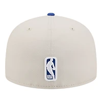 Men's New Era  Tan/Royal Golden State Warriors Localized City Icon 59FIFTY Fitted Hat
