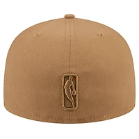 Men's New Era Tan Golden State Warriors 59FIFTY Fitted Hat