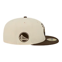 Men's New Era  Tan Golden State Warriors City Edition 59FIFTY Fitted Hat