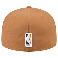 Casquette ajustée 59FIFTY pour homme Golden State Warriors de New Era, couleur tan