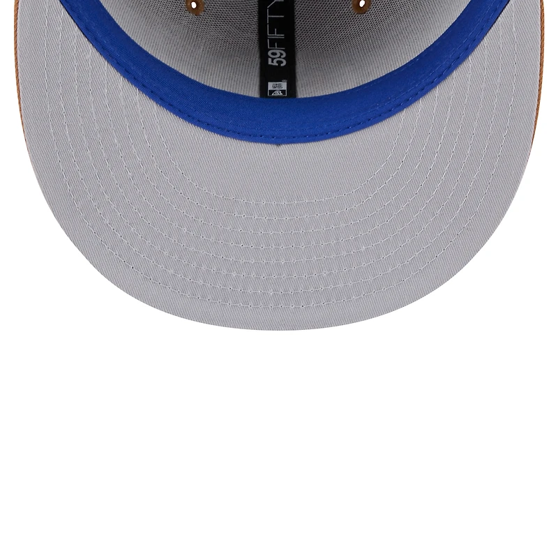 Casquette ajustée 59FIFTY pour homme Golden State Warriors de New Era, couleur tan