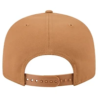 Casquette Snapback 9FIFTY pour homme Golden State Warriors de New Era, couleur tan
