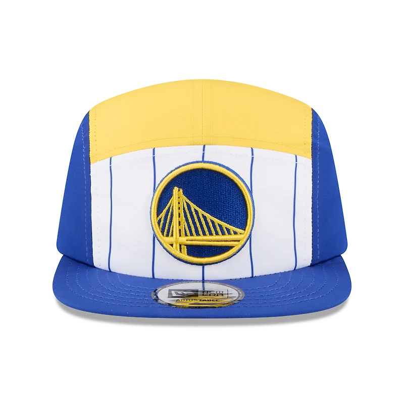 Men's New Era  White/Royal Golden State Warriors 2025 NBA Tip Off Camper Adjustable Hat
