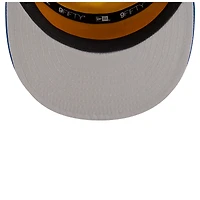 Men's New Era  White/Royal Golden State Warriors 2025 NBA Tip Off Split Panel 9FIFTY Snapback Hat