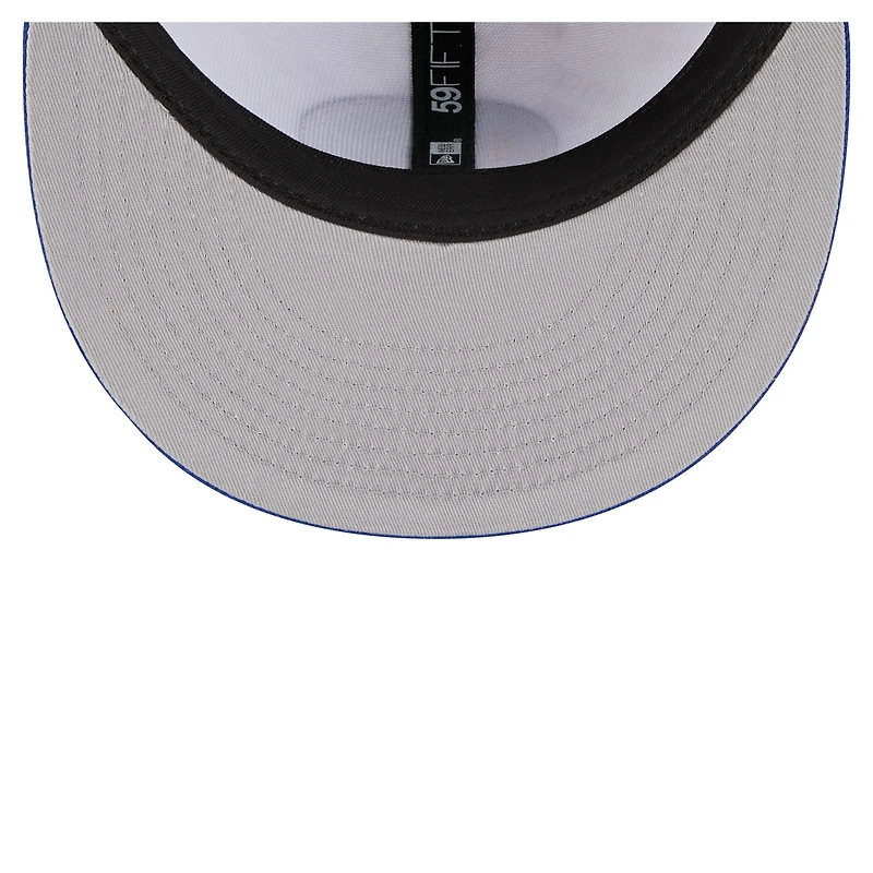 Casquette ajustée New Era Golden State Warriors Repeat 59Fifty pour homme, blanche/bleue