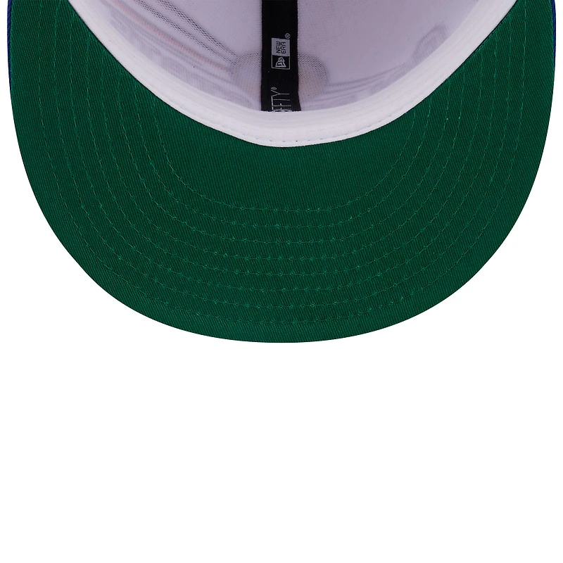 Men's New Era White/Royal Golden State Warriors Retro Swoop 9FIFTY Snapback Hat