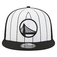 Casquette snapback blanche New Era Golden State Warriors 2025 NBA Tip Off 9FIFTY pour homme
