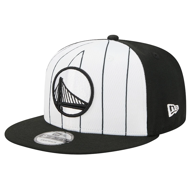 Casquette snapback blanche New Era Golden State Warriors 2025 NBA Tip Off 9FIFTY pour homme