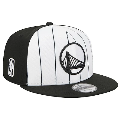 Casquette snapback blanche New Era Golden State Warriors 2025 NBA Tip Off 9FIFTY pour homme