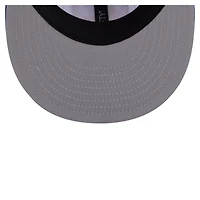 Casquette snapback New Era blanche Deceptor 9FIFTY à rayures fines pour homme, Golden State Warriors