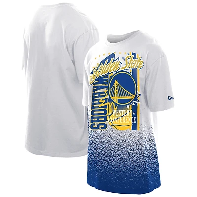 Men's New Era White Golden State Warriors Injection Sport Classics T-Shirt