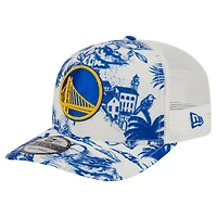 Men's New Era White Golden State Warriors Lemon Tree 9SEVENTY Adjustable Hat