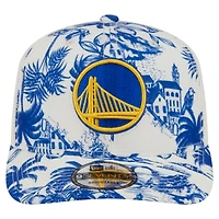 Casquette ajustable New Era 9SEVENTY blanche Golden State Warriors pour homme, motif citronnier
