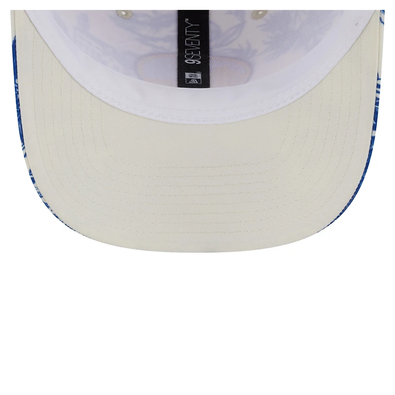 Men's New Era White Golden State Warriors Lemon Tree 9SEVENTY Adjustable Hat