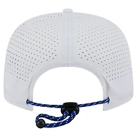 Casquette de golf ajustable New Era blanche Golden State Warriors Performance Rope pour homme