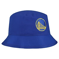 Men's New Era White Golden State Warriors Team Cheer Reversible Bucket Hat