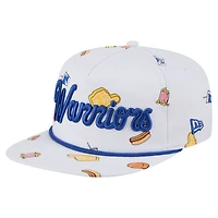 Men's New Era White Golden State Warriors Team Cheer Rope 19TWENTY Adjustable Hat