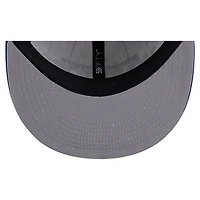 Casquette ajustée 59FIFTY blanche à rayures fines avec logo des Golden State Warriors de New Era pour homme