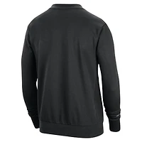 Men's Nike Black Golden State Warriors 2023/24 Authentic Standard Issue Travel Performance Pullover Sweatshirt