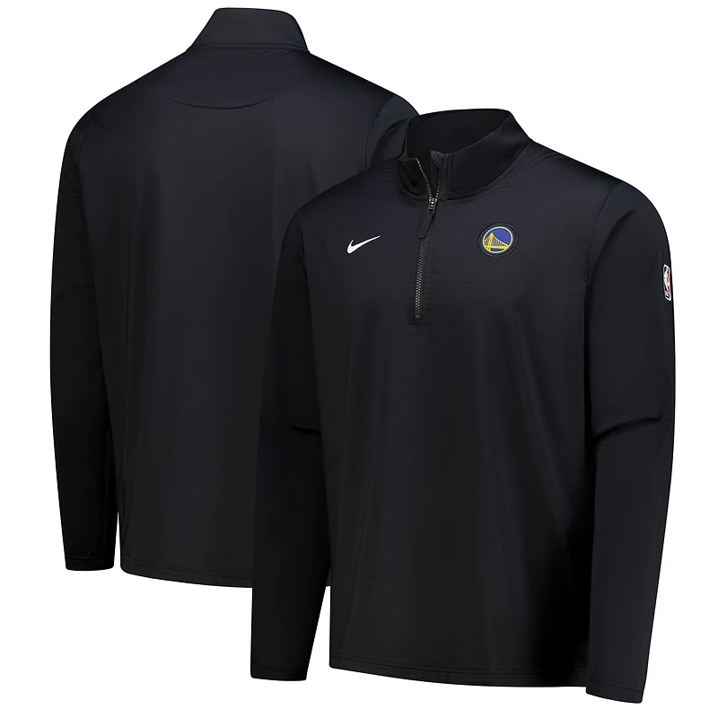Men's Nike Black Golden State Warriors 2024/25 Courtside Performance Half-Zip Top