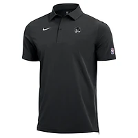 Polo d'entraîneur Nike noir Golden State Warriors 2025/26 Authentic Dri-FIT pour homme