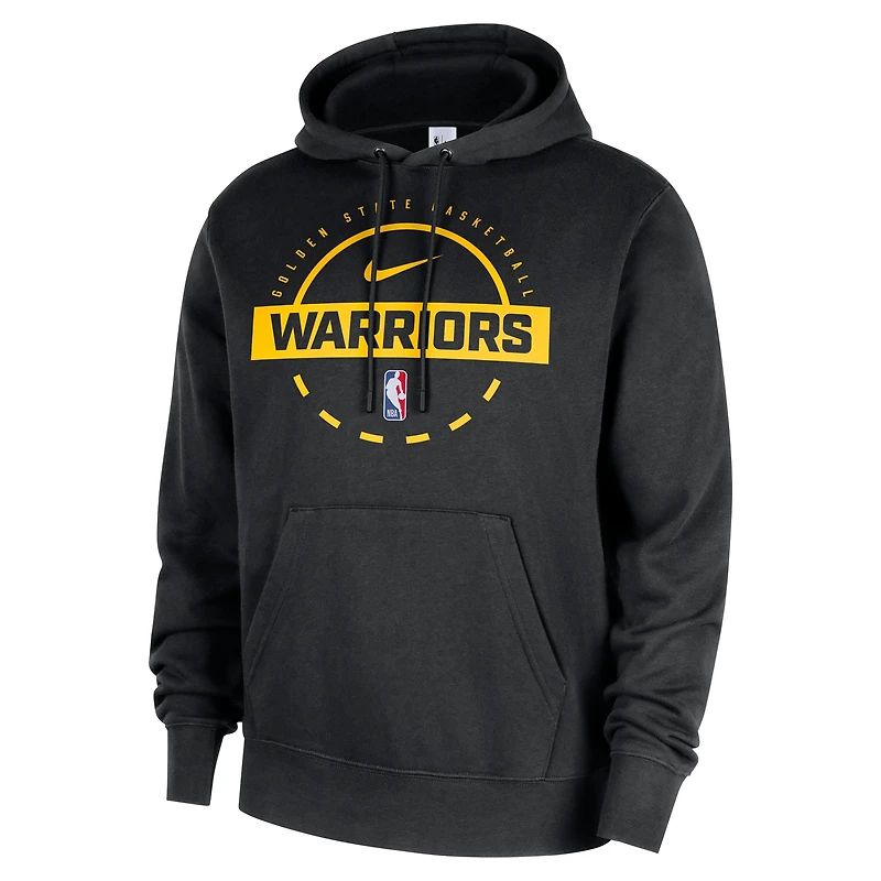 Men's Nike Black Golden State Warriors 2025/26 Authentic Practice Club Pullover Hoodie