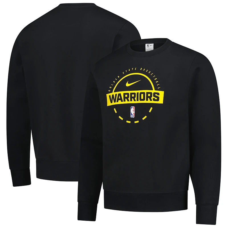 Sweat-shirt d'entraînement Nike noir pour homme Golden State Warriors 2025/26 Authentic