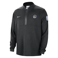 Veste à demi-zip Nike Golden State Warriors Authentic Performance pour homme, noire