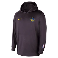 Sweat à capuche Nike Golden State Warriors Authentic Practice Yoga Restore Dri-Fit pour homme, noir