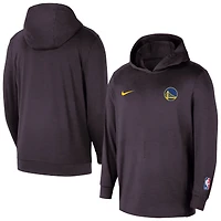 Men's Nike  Black Golden State Warriors Authentic Practice Yoga Restore Dri-Fit Pullover Hoodie