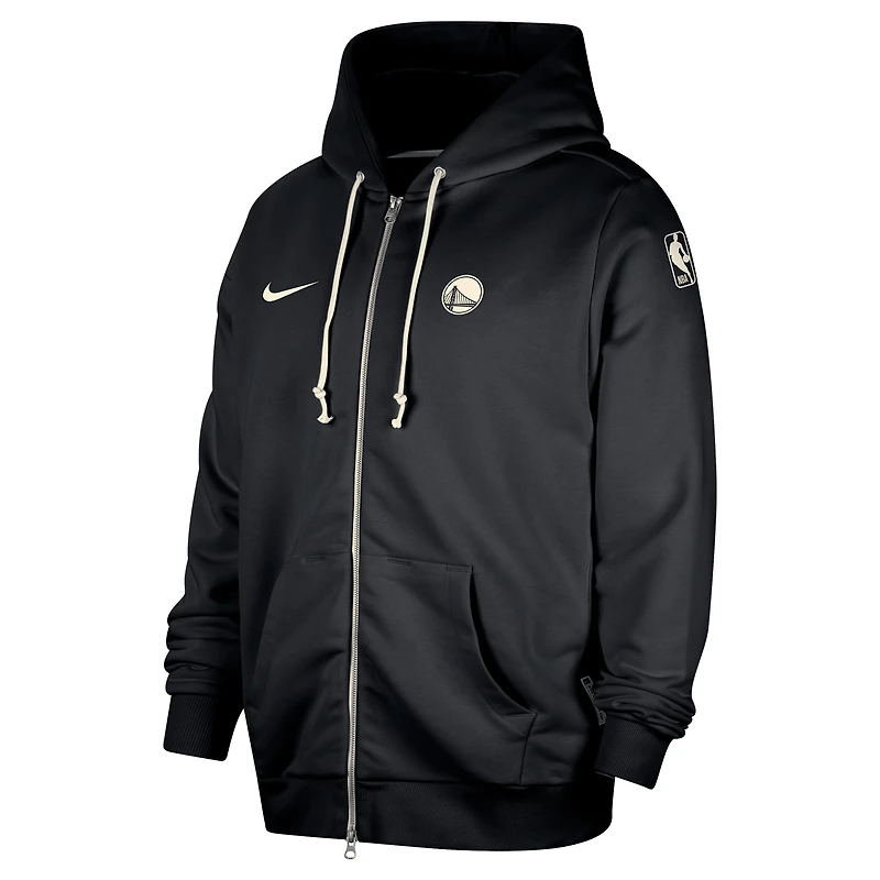 Men's Nike Black Golden State Warriors Authentic Standard Issue Full-Zip Hoodie Jacket