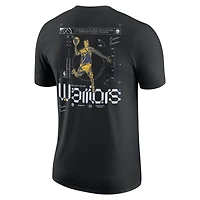 T-shirt Nike Golden State Warriors Courtside Air Traffic Control Max90 pour homme - Noir