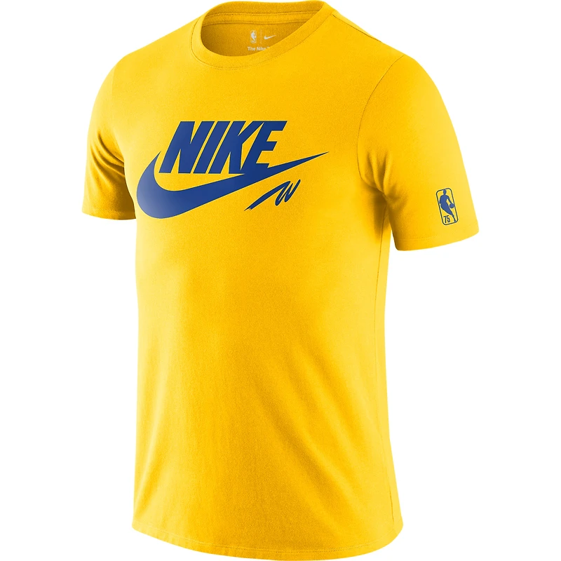 Men's Nike Gold Golden State Warriors 2021/22 Classic Edition Hardwood Classics Essential Futura T-Shirt