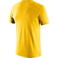 Men's Nike Gold Golden State Warriors 2021/22 Classic Edition Hardwood Classics Essential Futura T-Shirt