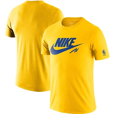 Men's Nike Gold Golden State Warriors 2021/22 Classic Edition Hardwood Classics Essential Futura T-Shirt