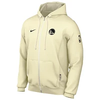 Veste à capuche entièrement zippée Nike Golden State Warriors Authentic Standard Issue pour homme, gris